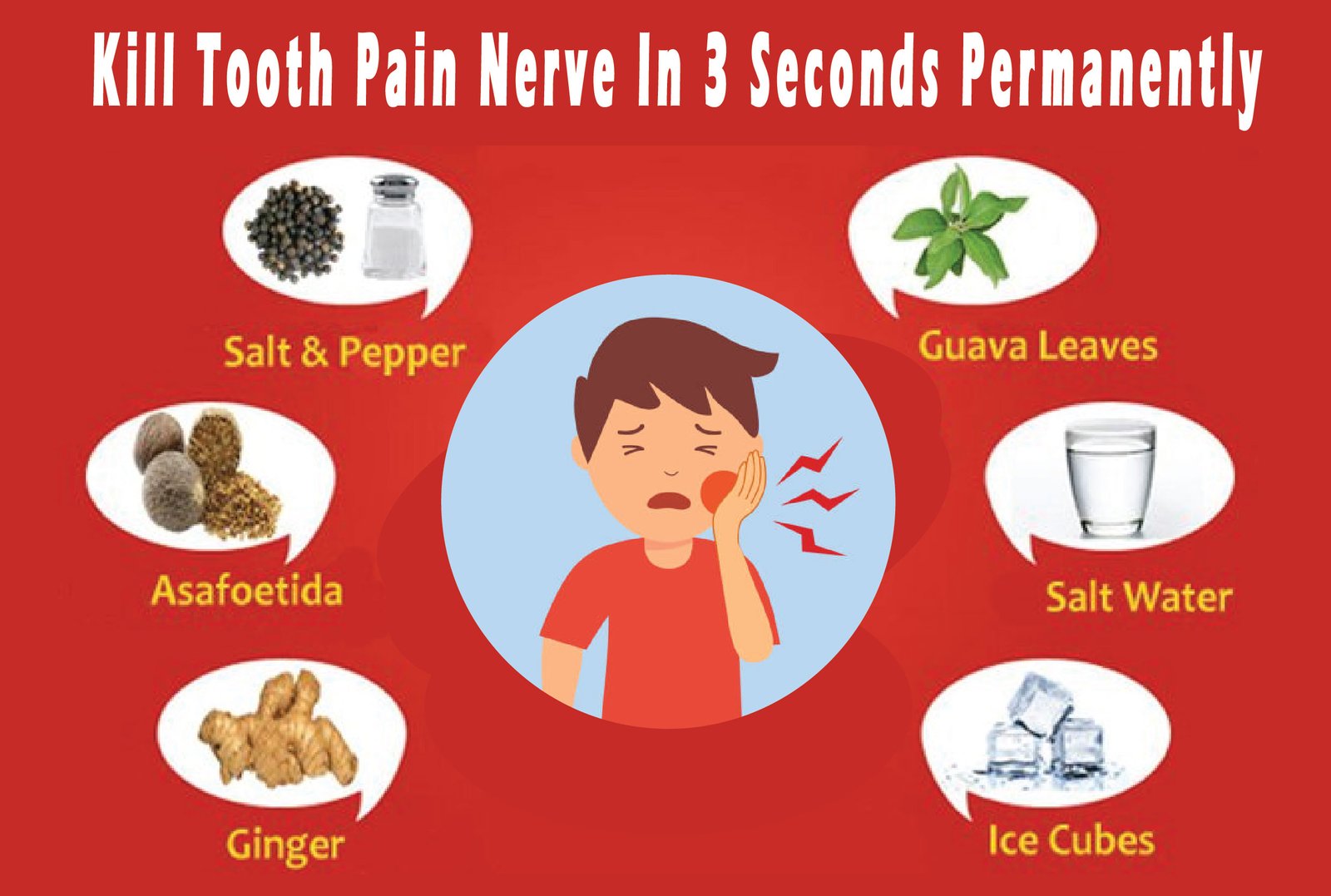 Kill Tooth Pain Nerve In 3 Seconds Permanently!